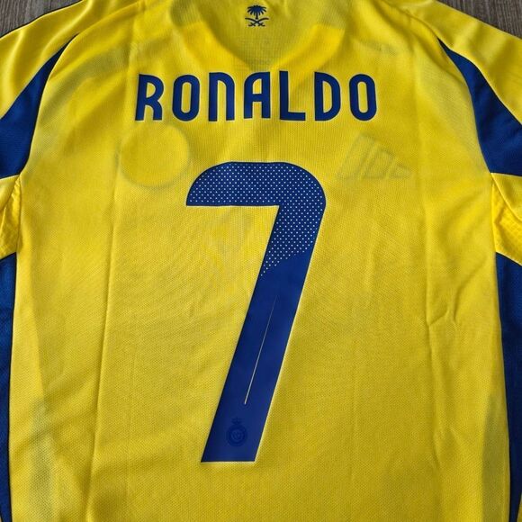 Al Nassr FC 24/25 Cristiano Ronaldo Adidas Home Authentic Jersey Yellow M JP0459 - Picture 10 of 15